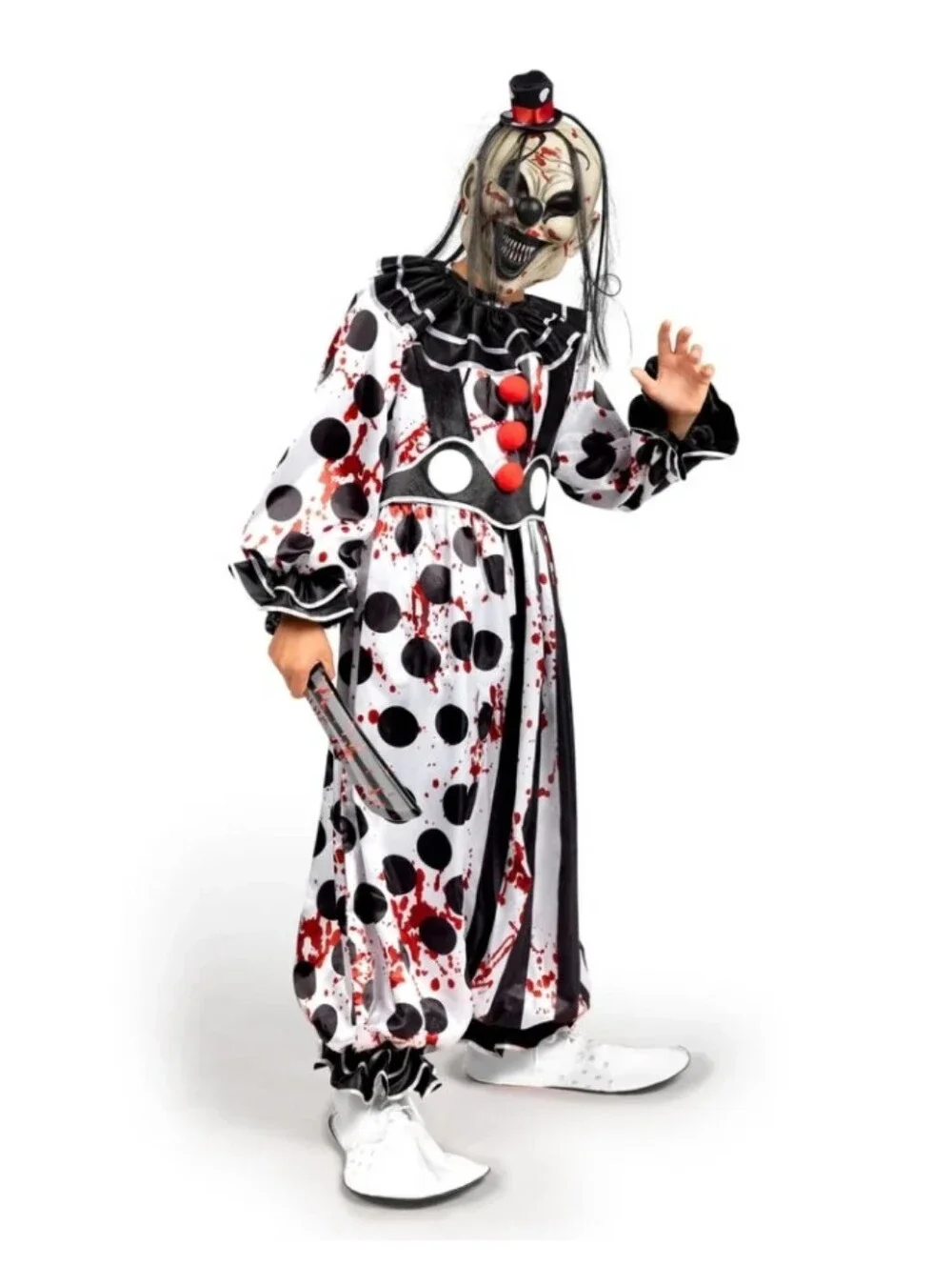 Spooktacular Creations Killer Clown Costume Size Small 5/7